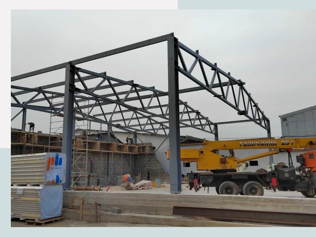 Строительство цехов в Кизилюрте