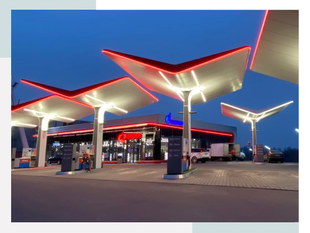 Навесы для АЗС в Кизилюрте