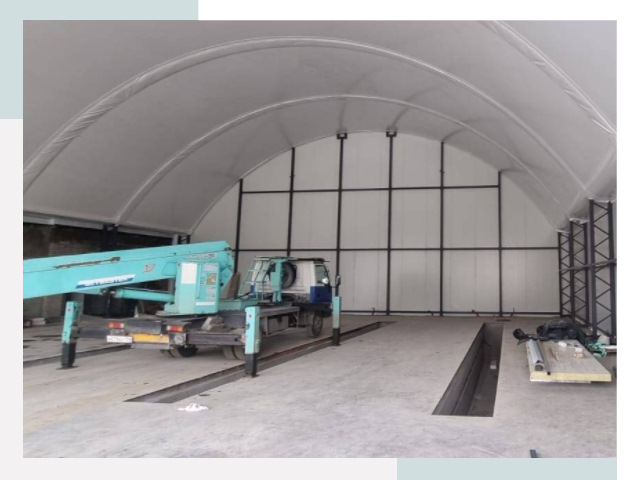 Внутреннее оснащение ангаров в Кизилюрте