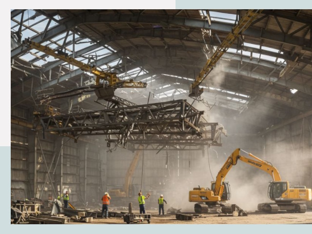 Демонтаж ангаров в Кизилюрте от 620 руб. за м²